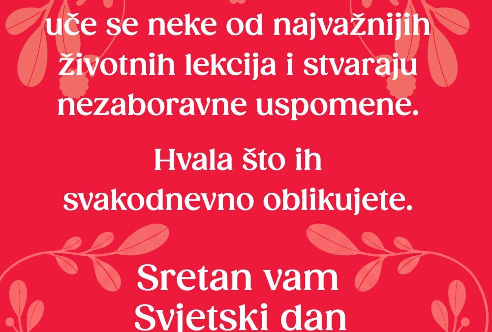 Sretan Svjetski dan učitelja!